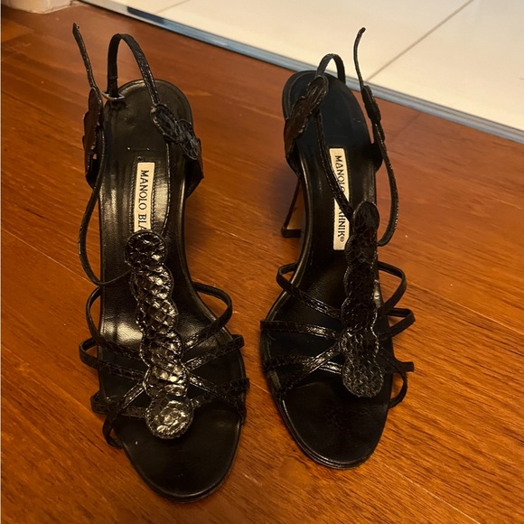 Manolo Blahnik Shoes - Manolo Blahnik black strappy heels